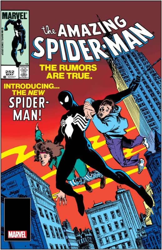 Amazing Spider-Man 252 was the first appearance of Spidey's black costume.<p>Marvel Comics</p>