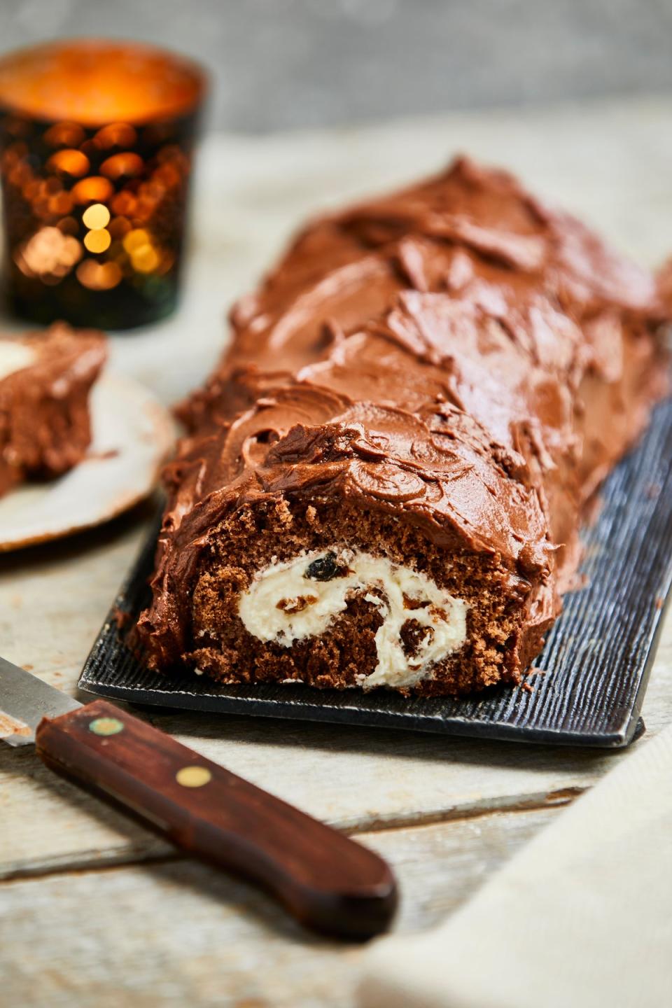 Make those chocolate oranges – and Christmas – go a little further with a leftover yule log (Gousto)