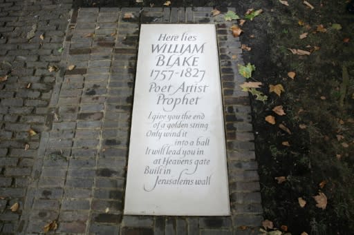 Despite his influence today, Blake died in obscurity in 1827 and was buried in an unmarked common grave in Bunhill Fields, a London cemetery