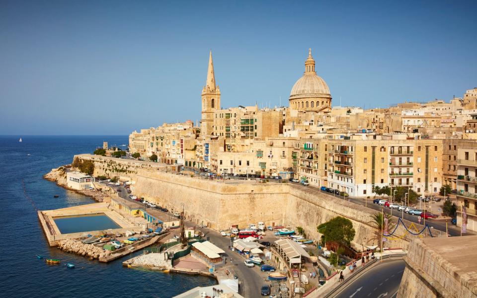 Valletta Malta Cyprus summer 2022 holidays Europe travel trip travel beach - Richard Taylor/www.4cornersimages.com