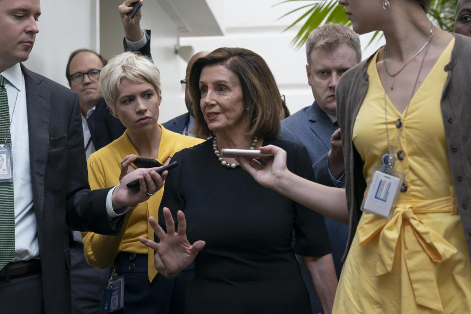 Speaker of the House Nancy Pelosi, D-Calif., at the Capitol in Washington. (Photo: J. Scott Applewhite/AP)