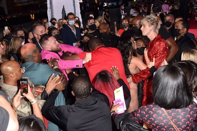 Conor McGregor and Machine Gun Kelly (Photo: Stephen LovekinStephen Lovekin/Shutterstock)