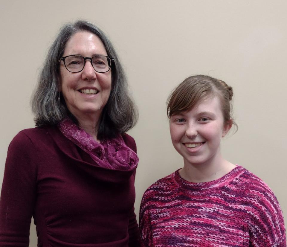 Lt. Charles W. Wilson’s story was recently uncovered by teacher/student pair Jan Klco, Whitehall District Schools National History Day coach, left, and Megan LeaTrea, 16, a sophomore at Whitehall High School, which is about 15 miles north of Muskegon.