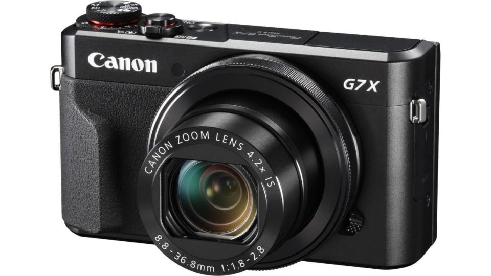 The Canon G7 X Mark II is compact but very powerful for vloggers on the go.