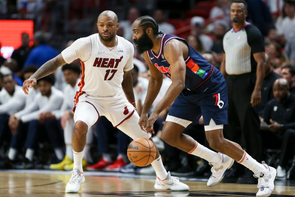 James Harden and P.J. Tucker could be teammates once again in Philadelphia.