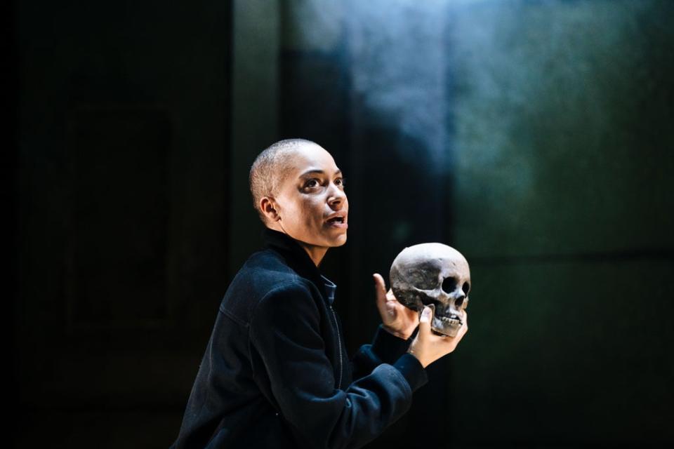 Cush Jumbo as Hamlet  (Helen Murray)