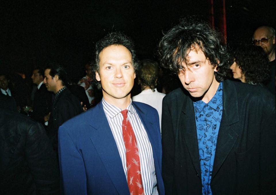 Michael Keaton and Tim Burton in 1992 (Alex Berliner/BEI/Shutterstock)