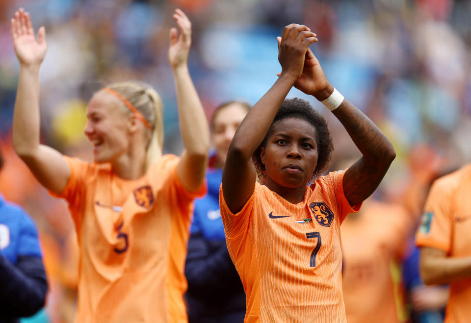 Netherlands forward Lineth Beerensteyn wasn't upset to see the United States knocked out of the World Cup.