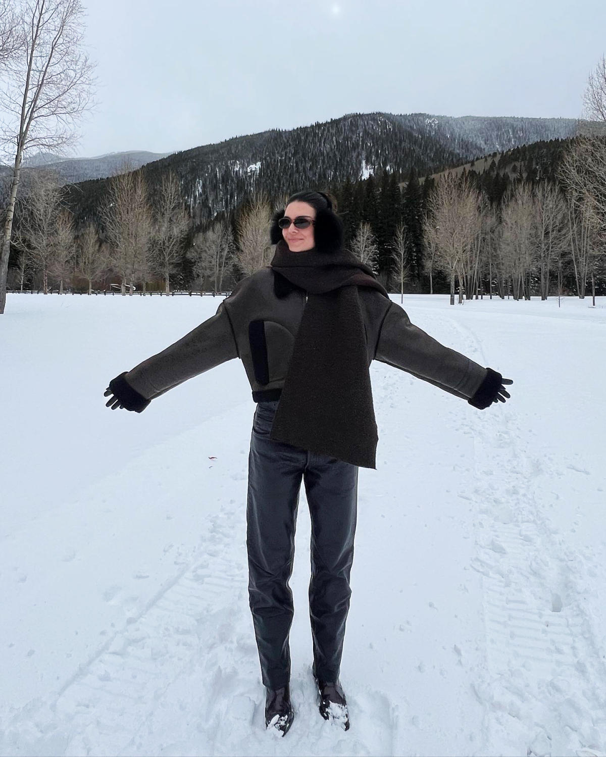 Kendall Jenner Sports a Pair of Wild Cowboy Boots in Aspen