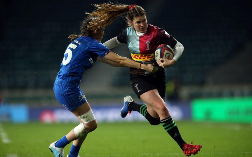 Jess Breach of Harlequins in action against Leinster - Getty Images Europe /Paul Harding 