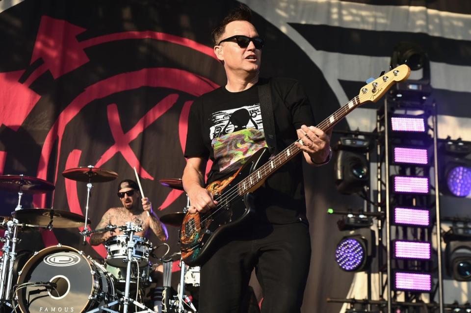 Mark is best known for being the bassist in Blink 182 (Theo Wargo/Getty Images)