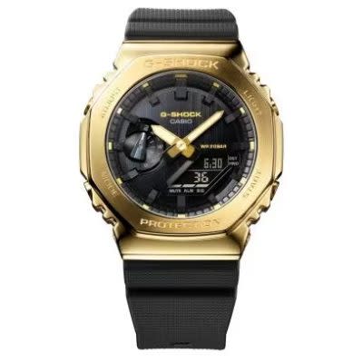 black and gold casio watch that looks like the AP Royal Oak