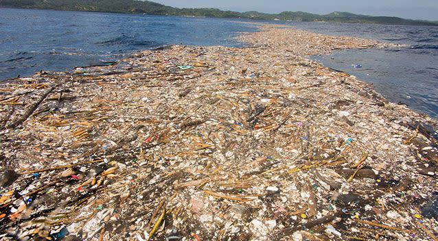 It's believed the rubbish may have washed into the sea from Guatemala. Source: Caroline Power Photography