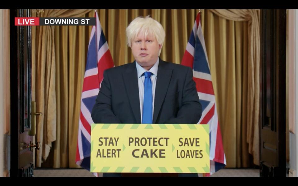 Matt Lucas mimics Boris Johnson 