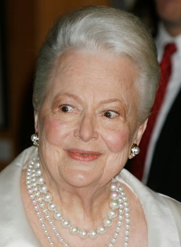 FILE PHOTO: Actress Olivia de Havilland arrives for Academy tribute in Beverly Hills