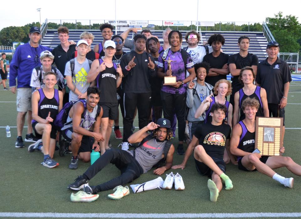 The Lakeview boys team won the annual All-City Track Meet at Harper Creek on Tuesday.