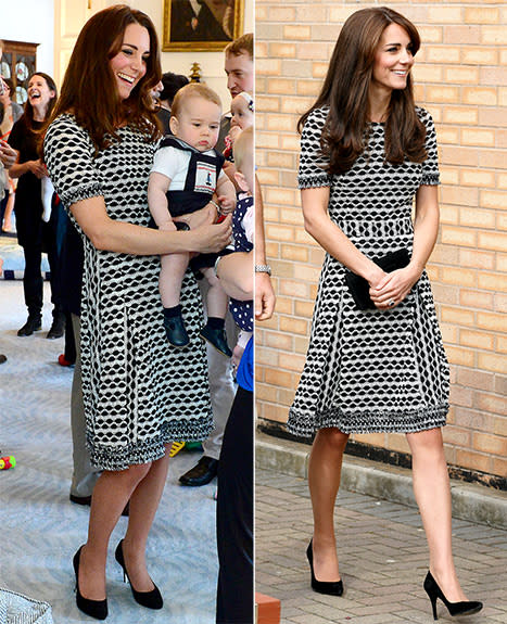 Kate Middleton Recycles The Dress She Wore For Prince George S First Hot Sex Picture 