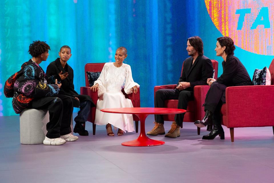 Red Table Talk Matrix Keanu Reeves, Carrie Ann Moss