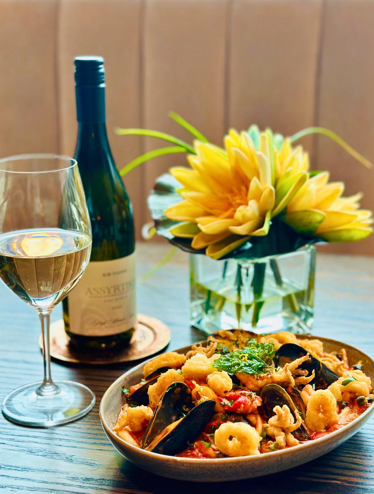 Cavatelli Pescatore at Symposia is the special entree for for Mother's Day