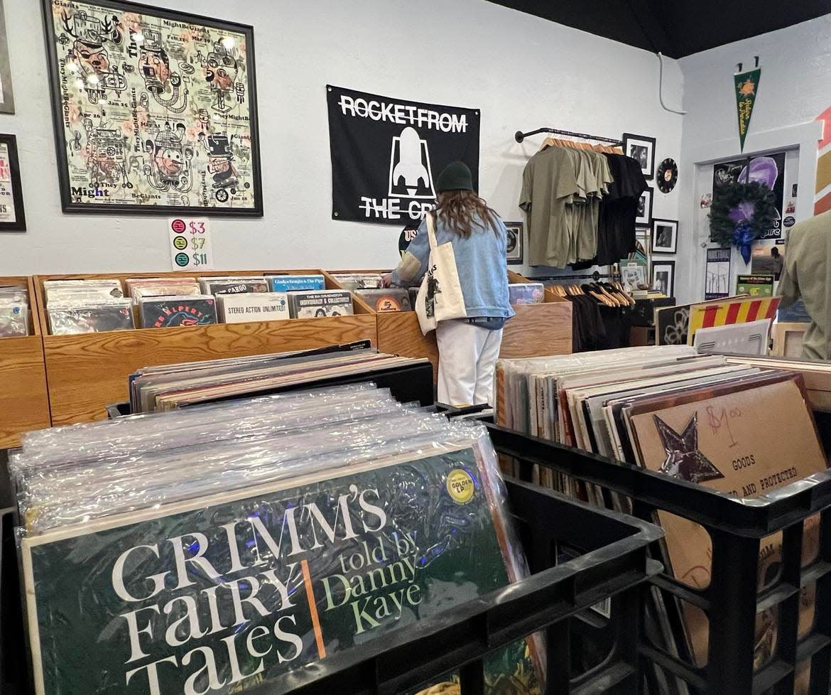 Erie St Vinyl in dowtown Massillon attracts shoppers of different age groups who enjoy the nostalgic experience of collecting and listening to LPs.