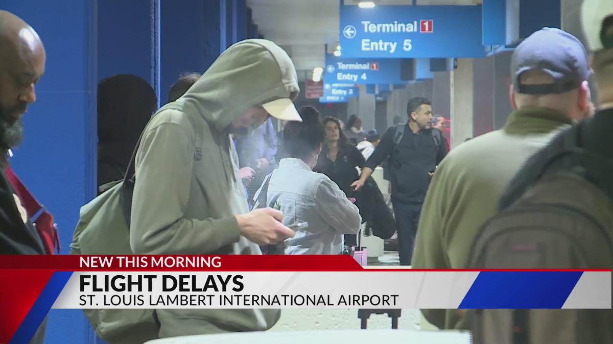 Storms cause flight delays at St. Louis Lambert International Airport