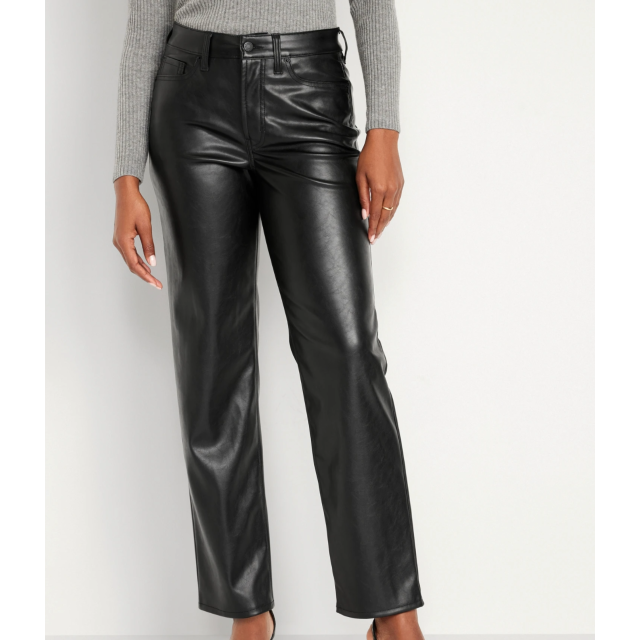 Calia Ath Leather Jogger Pants Faux Leather Black Large in 2023