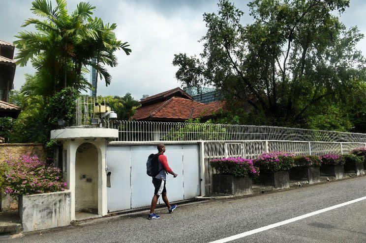 The house at Oxley Road in Singapore (Photo: AFP/Roslan Rahman)