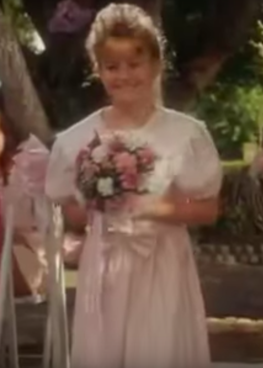 1993: Pastel Pink With a Bow at the Waist