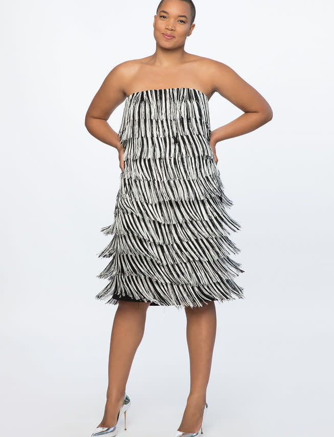 Eloquii Fringe Strapless Dress (Photo: Eloquii)