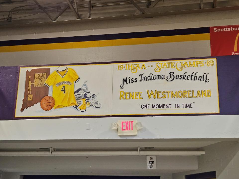 Miss Basketball Renee Westmoreland honored inside the Scottsburg gym