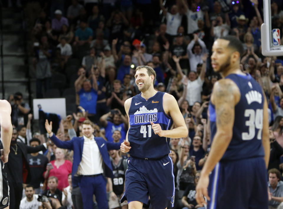 Dirk Nowitzki arrived at DFW right in the middle of "Zeke Watch" on Tuesday afternoon.