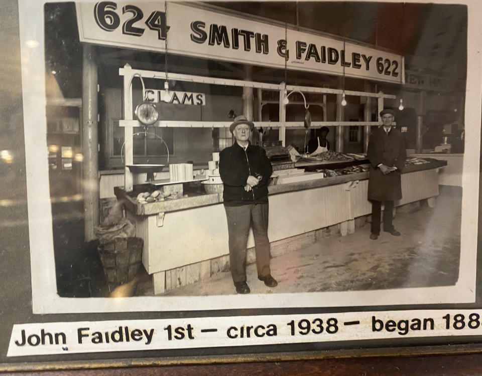 Faidley's Seafood in Baltimore was founded by John Faidley, Sr. in the late 1800s.  (Faidley's Seafood)