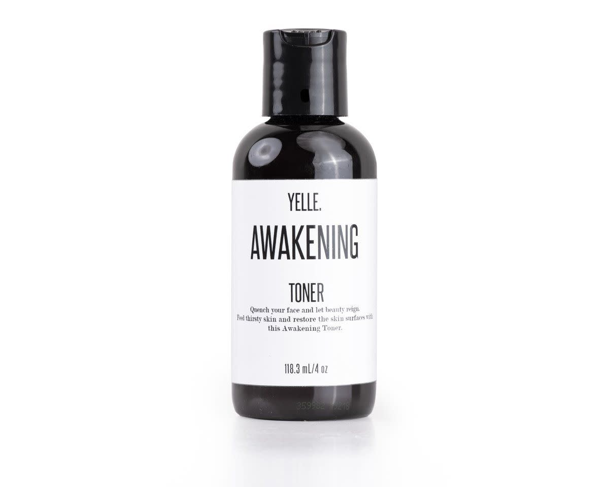 <p><a href="https://yelleskincare.com/collections/yelle-toners/products/awakening-milk-honey-toner" rel="nofollow noopener" target="_blank" data-ylk="slk:Shop Now;elm:context_link;itc:0;sec:content-canvas" class="link rapid-noclick-resp">Shop Now</a></p><p>Awakening Milk & Honey Toner</p><p>yelleskincare.com</p><p>$26.00</p>