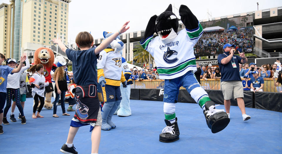 Fin the Whale was deemed unfit for the draft lottery. (Getty)