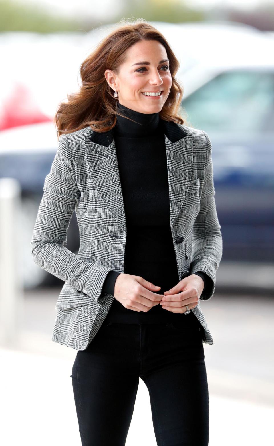 Kate modelling the same jacket in October 2018 (Getty Images )