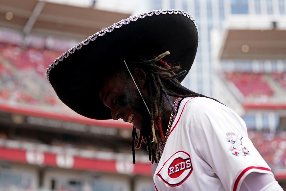 Elly De la Cruz tried to get into the spirit of things Sunday, but it was all downhill again once the game started. The Reds scored only one run, again in the ninth inning, losing 11-1 to the Orioles who easily capped off their three-game sweep.