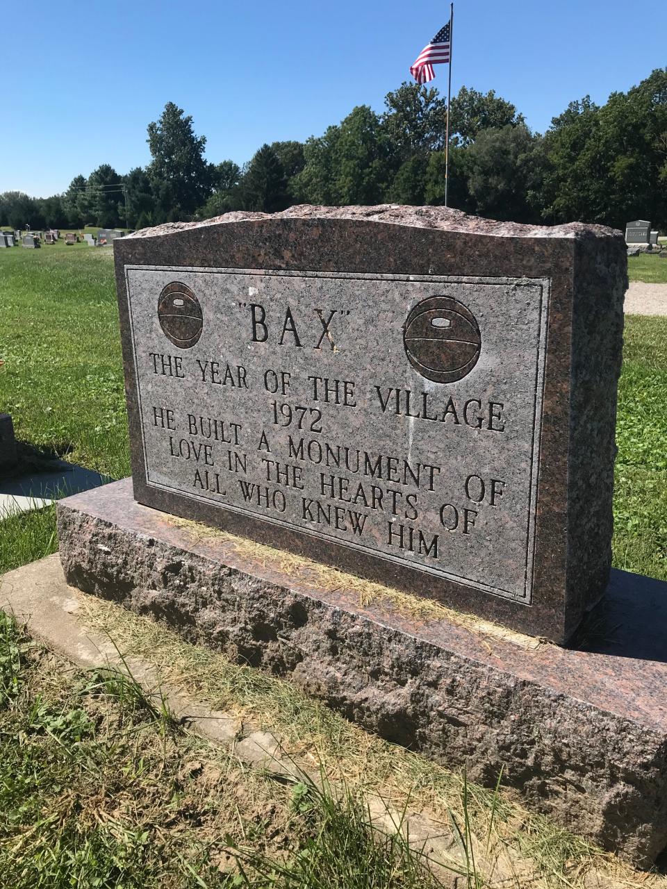 Bax Brutus' gravestone.