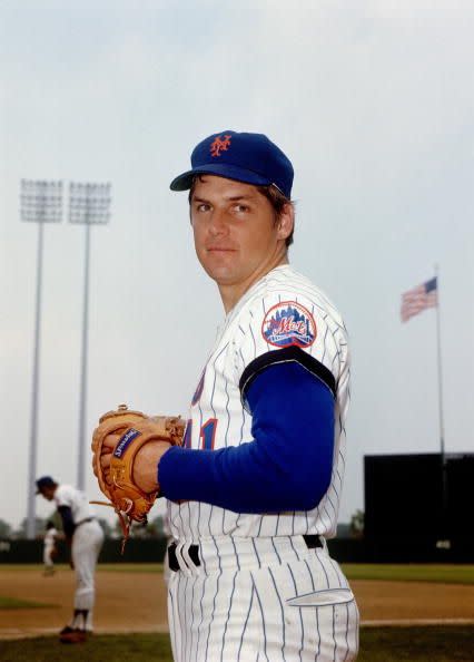 <p><strong>April 22, 1970</strong>: Mets' righty Tom Seaver got off to a rocky start by his standards, allowing a run on two hits through the first five innings against the San Diego Padres. With two down in the sixth, he finally found his rhythm. Seaver struck out the final 10 batters he faced. "It's not just that he did it, but that he did it to finish a game when you'd think he would be getting tired," said Puerzer. "He went through the lineup more than once and struck out every single person." Seaver finished the game with 19 strikeouts.<br> </p>