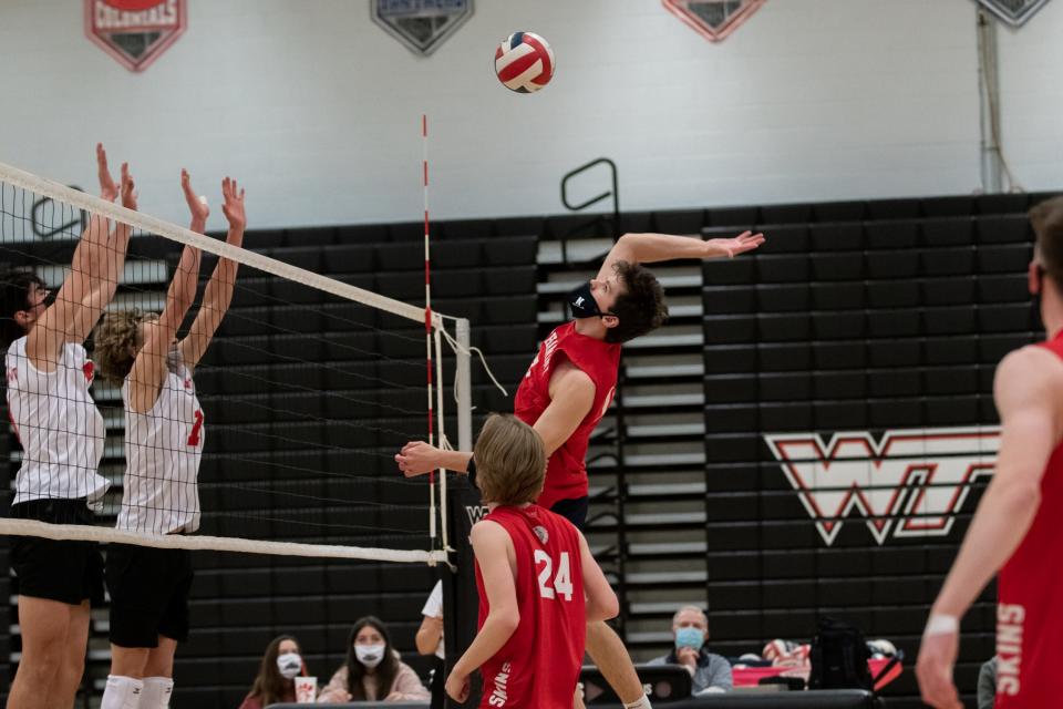 Neshaminy's Kieran Edwards hits in a match against William Tennent from last season. Edwards helped lead Neshaminy to the PIAA District One Class 3A title this season.