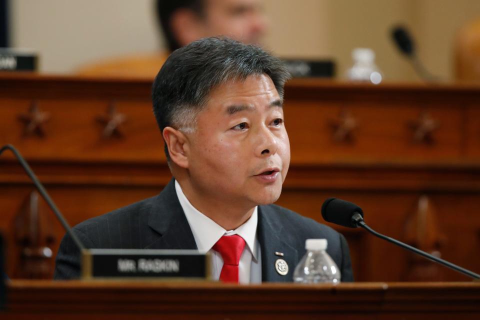 Rep. Ted Lieu, D-Calif., talks during a hearing before the House Judiciary Committee on the constitutional grounds for the impeachment of President Donald Trump, on Capitol Hill in Washington, Dec. 4, 2019.
