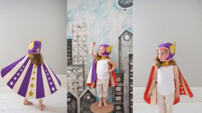Let your little one's imagination run wild as they cosplay a real super hero–or supervillain!
