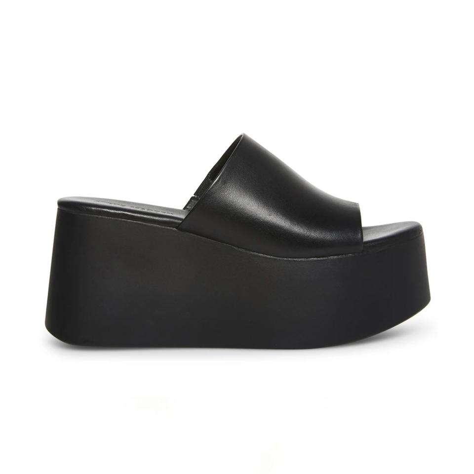 Steve Madden Christa Black Leather