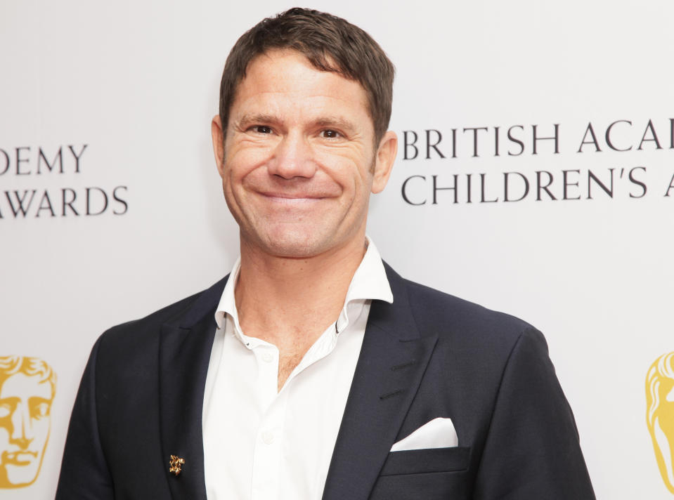 Steve Backshall poses for photographers as he arrives for the British Academy Children's Awards in London, Sunday, Nov. 23 2014. (Photo by Grant Pollard/Invision/AP)