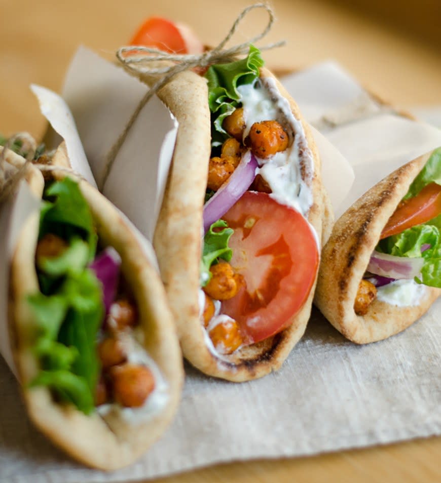 Roasted Chickpea Gyros from Live Eat Learn