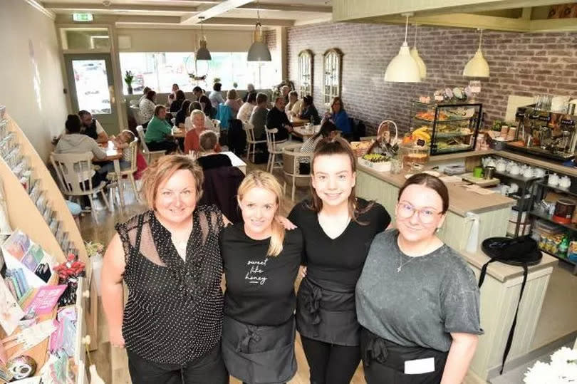 Bello Luca staff celebrate success of new coffee shop -Credit:John Keachie/ Kilmarnock Standard