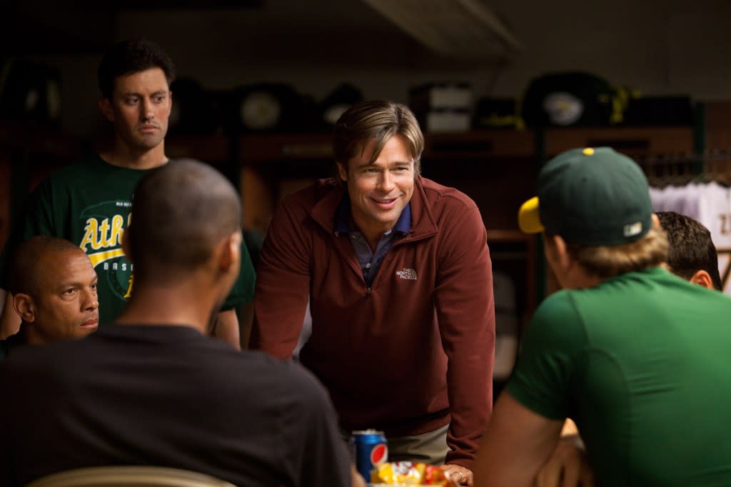 MONEYBALL, Brad Pitt, 2011. ph: Melinda Sue Gordon/©Columbia Pictures/Courtesy Everett Collection