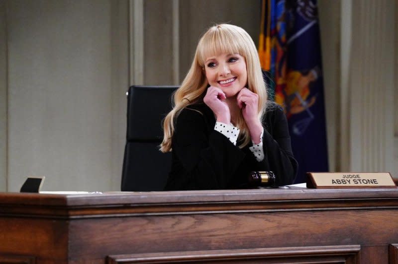 Melissa Rauch plays Judge Abby Stone on "Night Court." Photo courtesy of NBC