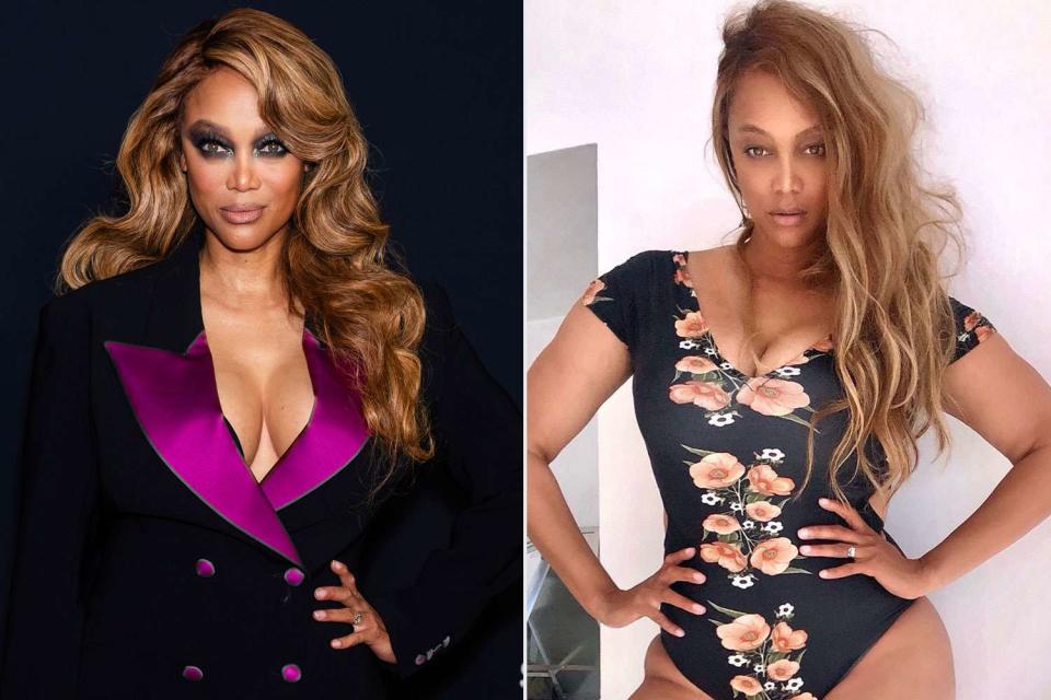 <p>Gotham/FilmMagic, Tyra Banks/Instagram</p> Tyra Banks shares advice to women about feeling confident in a swimsuit