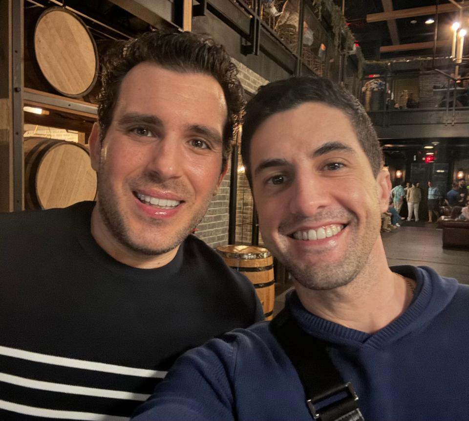 Nicholas Maggipinto, left, and Corey Briskin, right, have filed a class action lawsuit against the City of New York for allegedly violating gay men's the civil and constitutional rights by denying them in-vitro fertilization benefits.