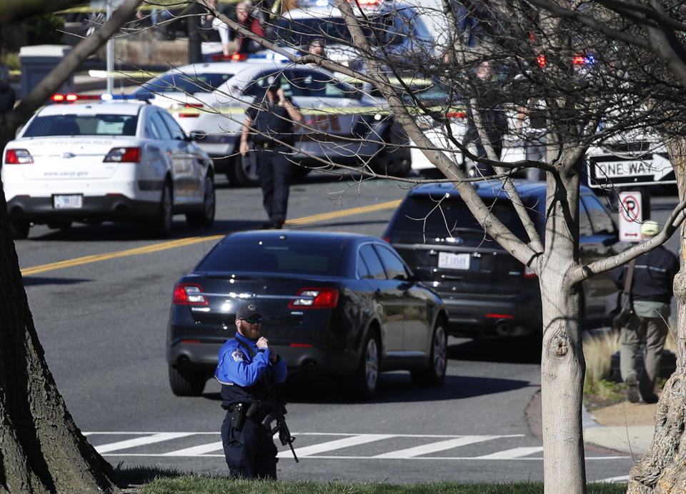 Woman strikes Police cruiser near the U.S. Capitol